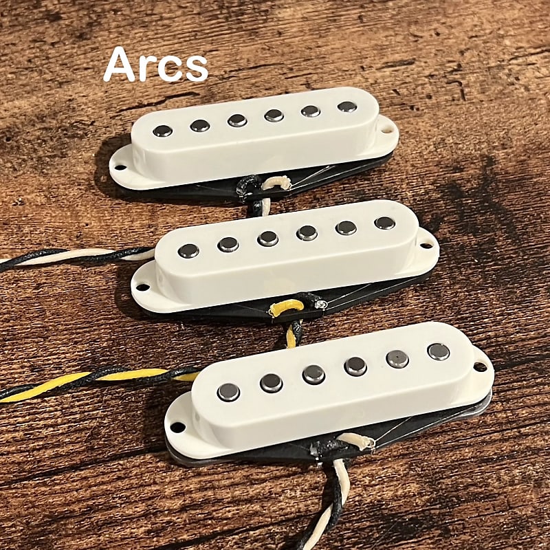 Good Land Pickups Arcs, Strat Style Alnico 5 Parchment Reverb