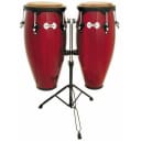 Toca Synergy Congas (with Stand), Rio Red, with Bongos and Bongos Stand