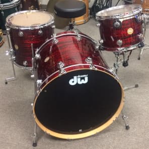 DW 20x24, 10x13, 16x16 Collector's Series drum set  2007 Red Onyx image 6