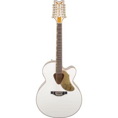 Gretsch G5022CWFE-12 Jumbo Falcon CE Cutaway Electric White - 12 String Acoustic Guitar for sale