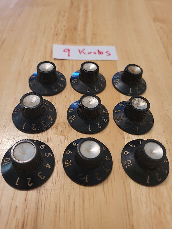 Vintage knobs / dials for Fender Amp Late 1960's early 1970's - original Deluxe Twin Reverb Princeton Bassman image 1
