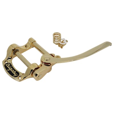 Bigsby B5 Vibrato Tremolo Tailpiece Gold plated, USA, for flat top solid guitars image 1