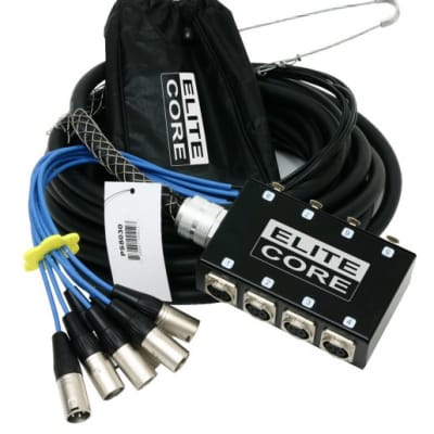 Elite Core 8 Channel 30' ft Pro Audio Stage Cable XLR Mic Sub Snake - PS8030 image 4