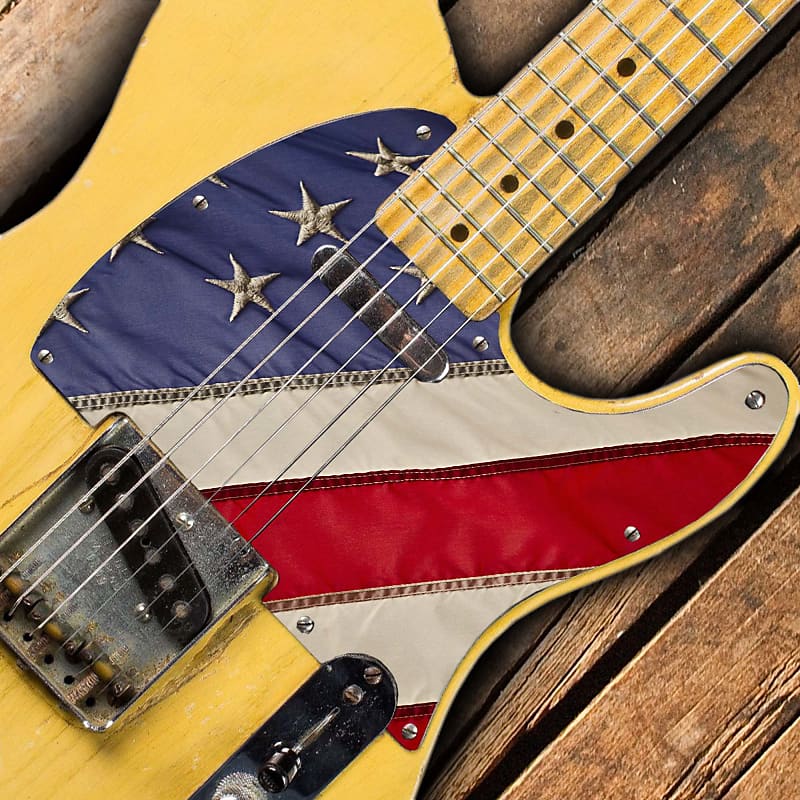 Telecaster Us Flag Pickguard Custom Printed 3 Ply Reverb 3572