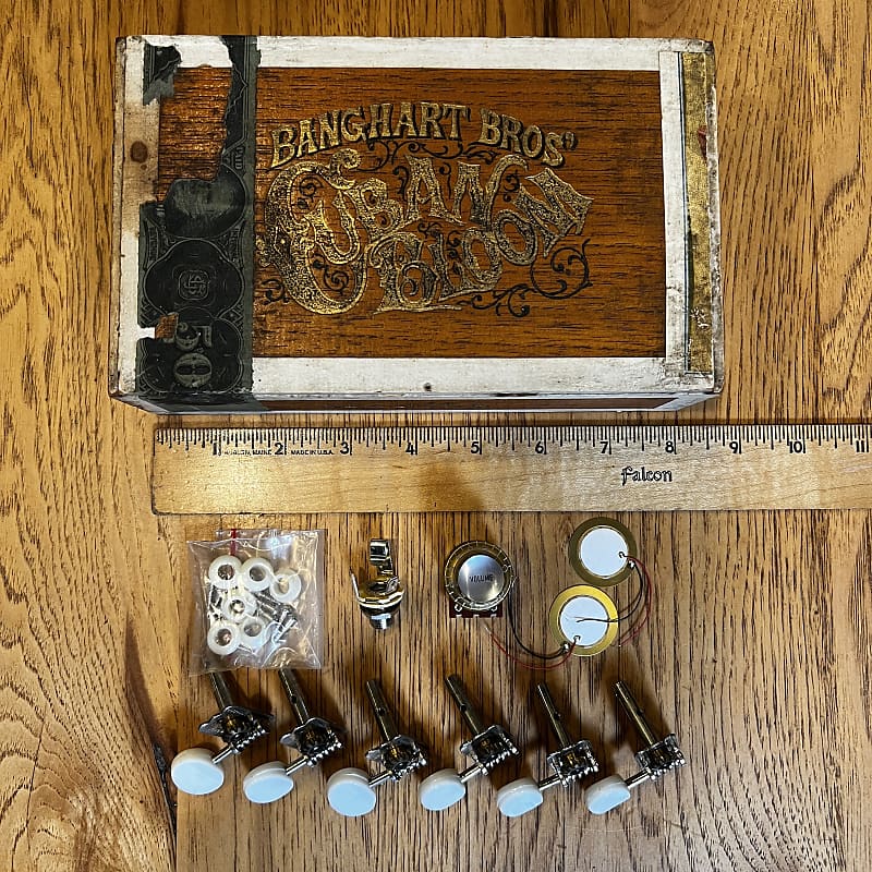 DIY Cuban Bloom Cigar Box guitar parts kit mid20th century Reverb