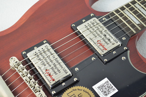 Used Epiphone Vintage Worn Cherry SG G-400 Electric Guitar