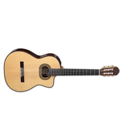 Takamine TH90 Hirade Classical Acoustic Electric Guitar With Case, Gloss Natural image 2