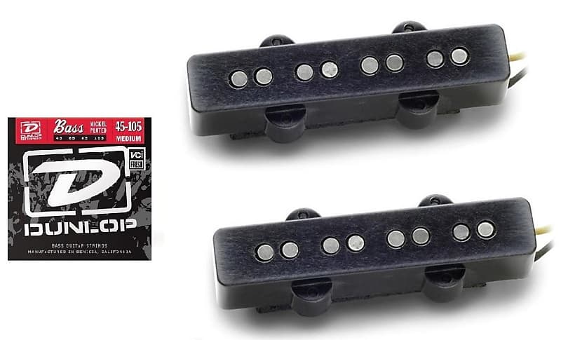 Seymour Duncan Antiquity II The 60s Jive For Jazz Bridge & Neck J Pickup  Set ( FREE DUNLOP STRINGS )