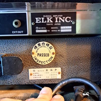 Elk Lawsuit Era B-man Style Bass Amp (1970s - Silverface) image 10