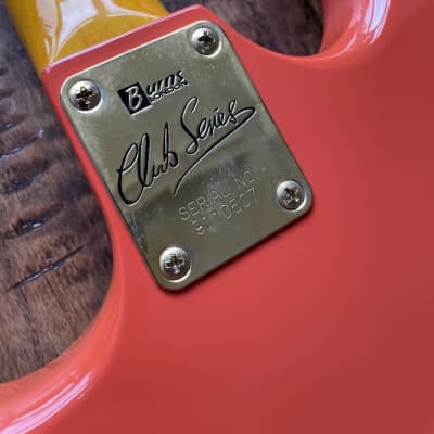 Burns of London Club Series Marquee Reissue Electric Guitar Red strat image 16