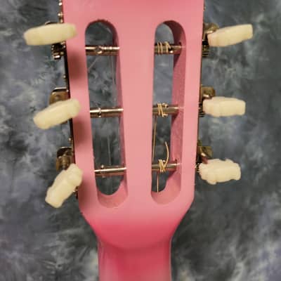 2022 Bridgecraft USA Mint Pink Classical Guitar image 7