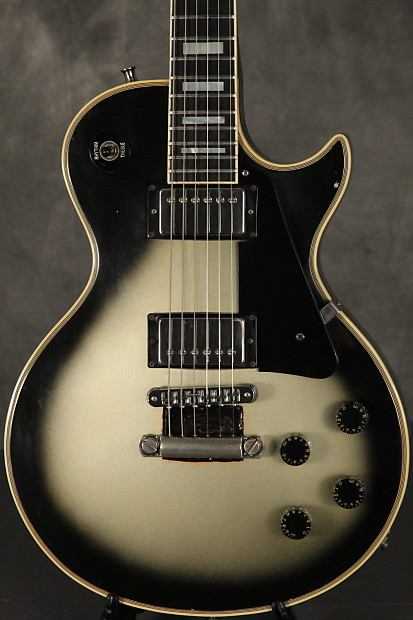 Gibson Les Paul Custom left over tremolo route 1981 Silverburst image 1