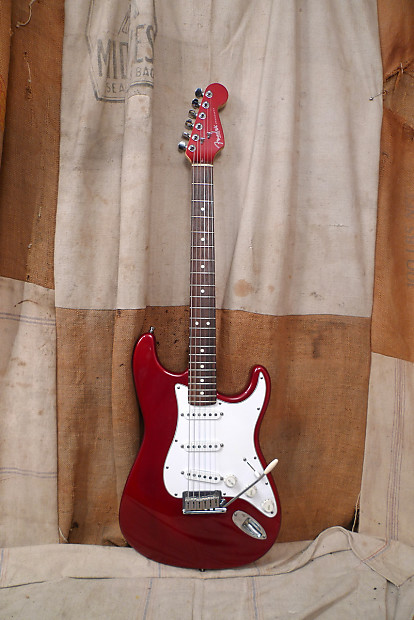fender Mexico 95年製ストラト　キャンディレッド 1995 Fender Stratocaster Standard ST-35 Candy Apple Red made