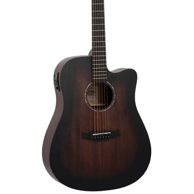 Tanglewood Crossroads TWCR Dreadnought Cutaway Electro Whiskey Barrel Burst Acoustic Guitar image 1