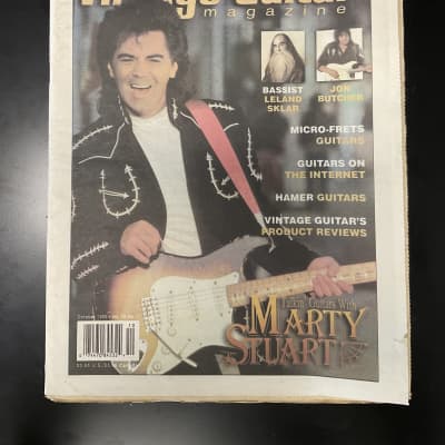 Vintage Guitar Magazine Marty Stuart Micro frets guitars Hamer guitars October 1995 for sale