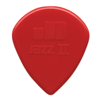 Dunlop 47P2N Nylon Jazz II 1.18mm Semi Round-Tip Guitar Picks (6-Pack)
