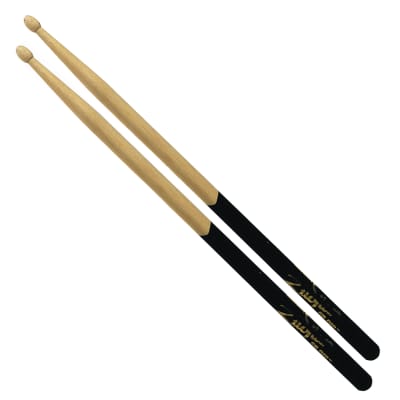 Zildjian 7A Sticks Black-DIP, Wood Tip Hickory, Natural Finish - Drumsticks Bild 1