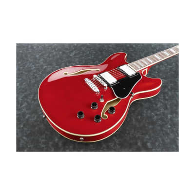 Ibanez Artcore AS73 Electric Guitar, Bound Rosewood Fretboard, Transparent Cherry Red image 9