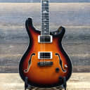 PRS SE Hollowbody II Fully-Hollow Tri-Color Sunburst Electric Guitar w/Case #D16424