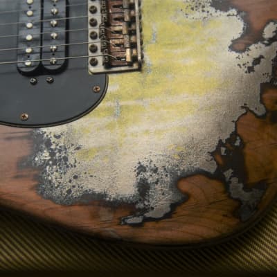 Fender Stratocaster Heavy Relic Nitro Silver Sparkle O Black HSS Custom by Guitarwacky image 19