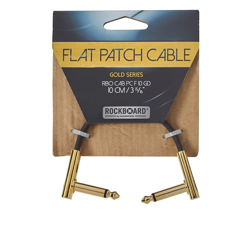 RockBoard Flat Patch Gold Series Cable 10cm / 3.94" image 1