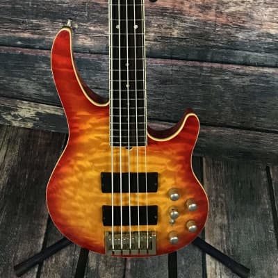 Used Brian Moore i5 USB 5 String Electric Bass with Case image 2