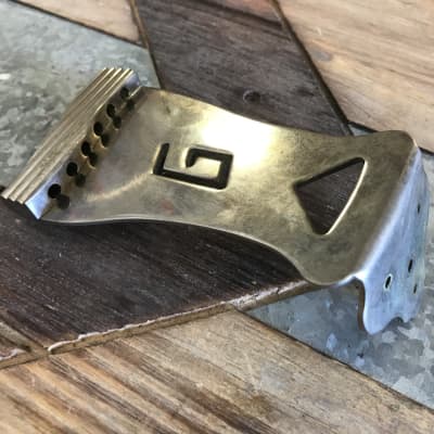 Real Life Relics Gretsch Aged Nickel Electromatic G Tailpiece (Gretsch 0062745000   [AC8]) for sale
