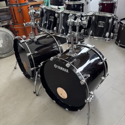 Yamaha Oak custom 22,22,10,12,13,16 drumkit (Japan) - Musashi black image 2