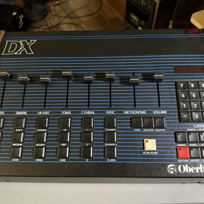 Oberheim DX 6-Voice Drum Machine-Blue with Wood Sides