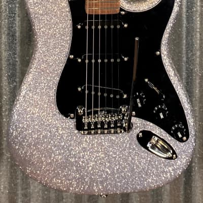 G&L USA Legacy Silver Metal Flake Guitar & Case #5140 image 4