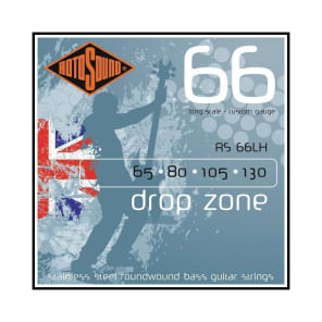 Rotosound RS66LH Drop Zone Long Scale Bass Strings (65-130)