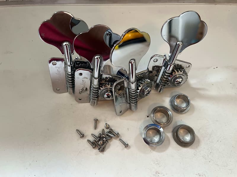 Fender Precision Jazz Bass Tuners Tuning Machines Chrome Reverb