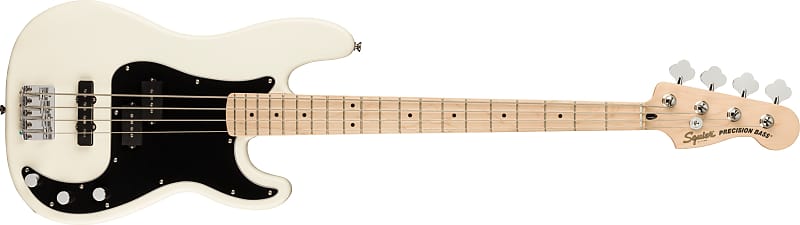Squier  Affinity Series™ Precision Bass® PJ, Maple Fingerboard, Black Pickguard, Olympic White image 1