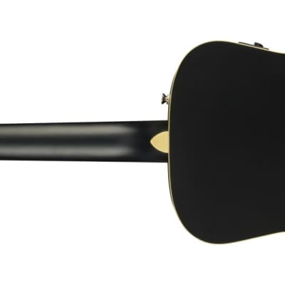 Fender Joe Strummer Campfire Acoustic-Electric Guitar, Matte Black w/ Gig Bag image 3