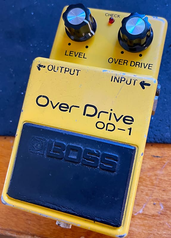 1979 Boss OD-1 Overdrive, Silver Screw, 9v Mod