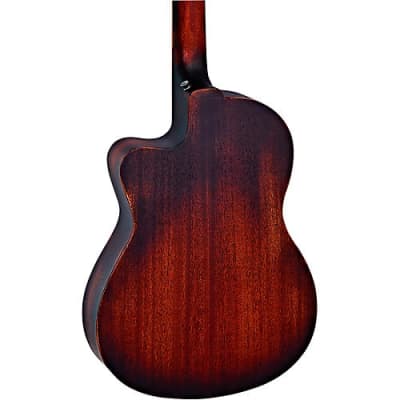 Ortega Private Room Distressed Suite Solid Top Slim Neck Acoustic-Electric Nylon Classical Guitar w/ Bag image 4