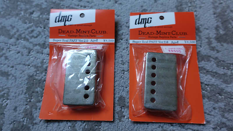 DMC Dead Mint Club Aged Nickel PAF Pickup Covers NEW