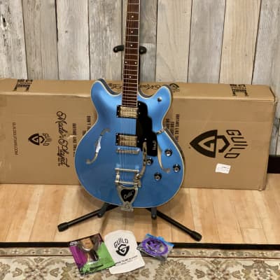 Guild Starfire I DC Semi-Hollow Electric Guitar - Pelham Blue, Support Indie Music Shops Buy it Here image 16