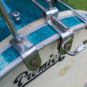 1950's Premier 50 Outfit Drum Kit in Aquamarine Sparkle 12x8 20x14 14x5.5 Royal Ace Snare Drum image 14