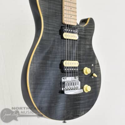 Sterling by Music-Man Axis Maple Top - Transparent Black image 2