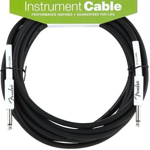 Fender Performance Series Instrument Cable, 18.6', Black 2016