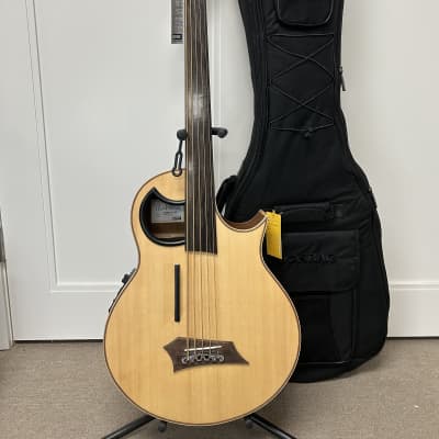 Warwick Alien 5 String Fretless Acoustic Electric Bass - Natural for sale