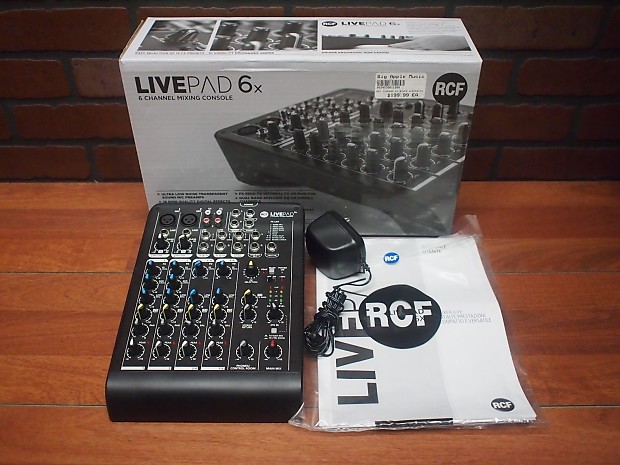 RCF Livepad L-PAD 6x 6-CHANNELS MIXING CONSOLE Effects | Reverb