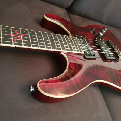 Schecter C1 Exotic Star Lava Red image 1