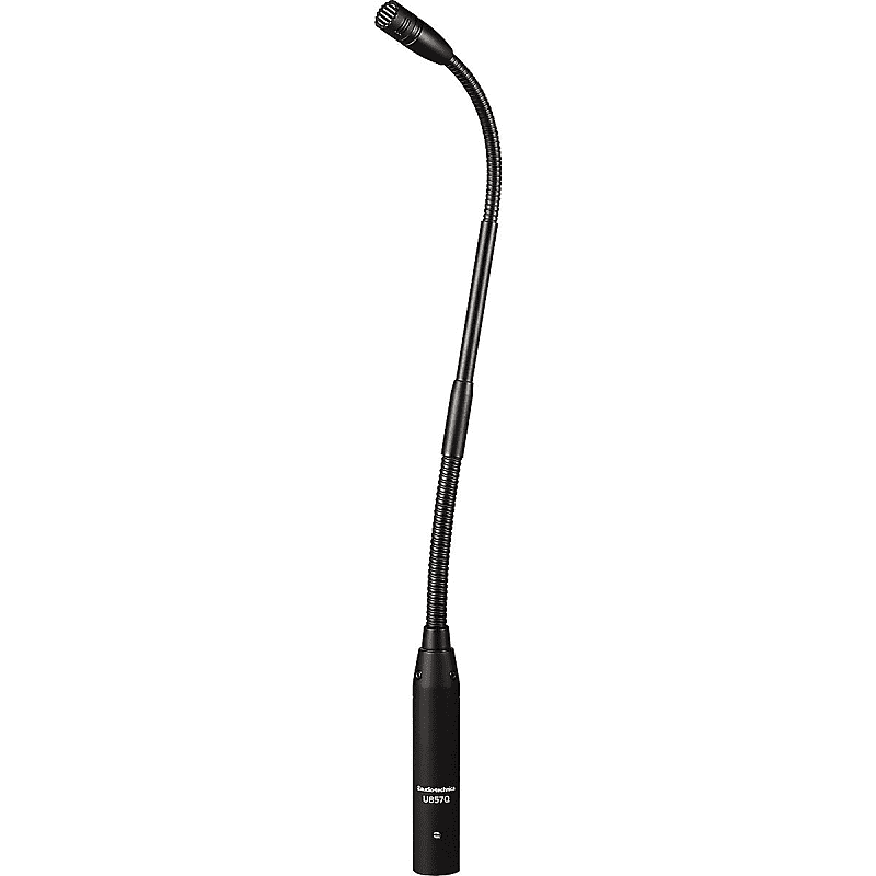 Audio-Technica U857Q Cardioid Condenser Quick-Mount Gooseneck Microphone black 14.47 inches image 1