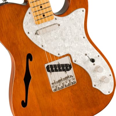 Squier Classic Vibe '60S Telecaster Thinline Electric Guitar Natural image 11