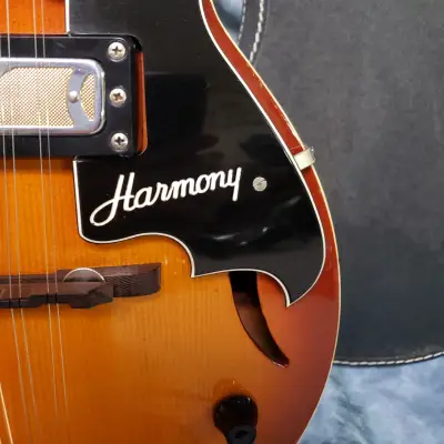 Video Demo 1969 Harmony Batwing Electric Mandolin DeArmond Pickup Pro Setup Original Case image 4