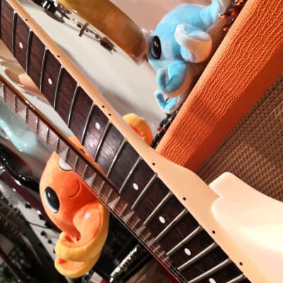 Fernandes BSV-70 1985 Aged White LH Lefty Left-Handed Southpaw Zurdo Gaucher Linkshänder image 18