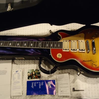 ULTRARARE,ONE-Of-A-KIND"SIGNED"Gibson Ace Frehley KISS Les Paul Cherry Sunburst Guitar,ClosetClassic image 1
