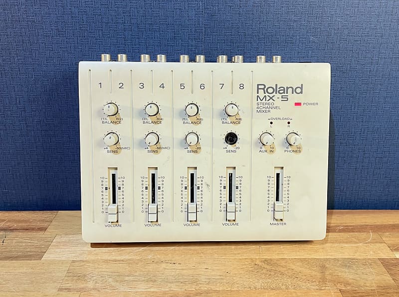 配信機器・PA機器・レコーディング機器 Roland MX-5 8ch mixer (stereo x4) Roland MX-5 Vintage 4-Channel Stereo Mixer | Reverb
